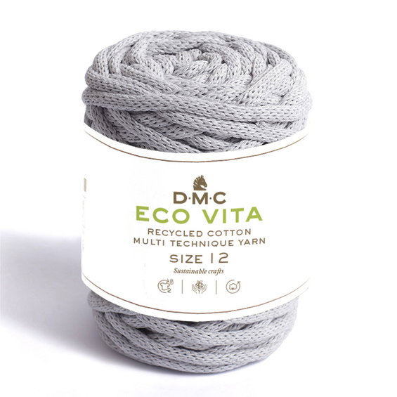 Garn DMC Eco Vita 12 250g ljusgrå 121 Panduro