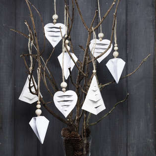Fold paper for Christmas