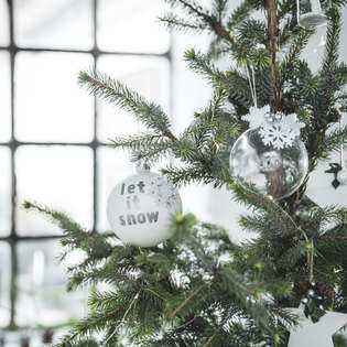 Frosty Christmas ornament