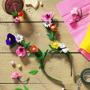 Summer wreath headband