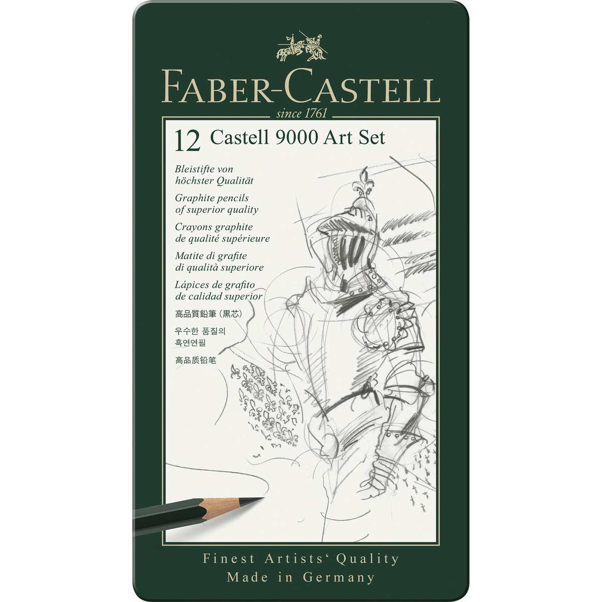 Castell 9000 Art Set 12 st Panduro ®
