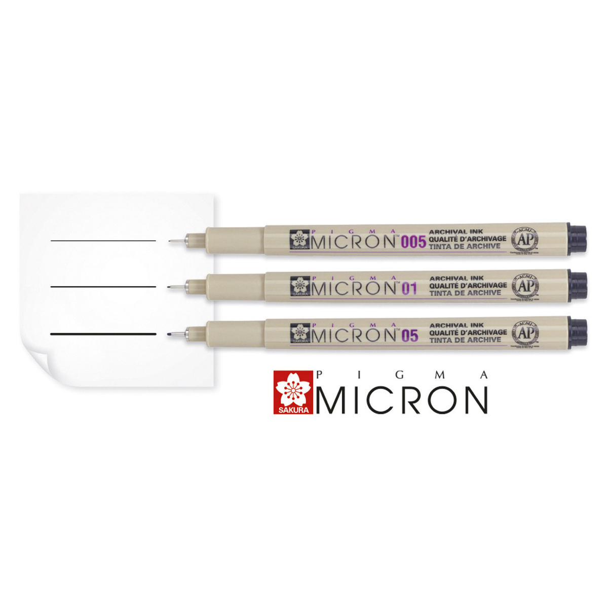 Sakura Pigma Micron 005 - Penna Tecnica Inchiostro Pigmentato Impermeabile, Arancione, 0.20mm