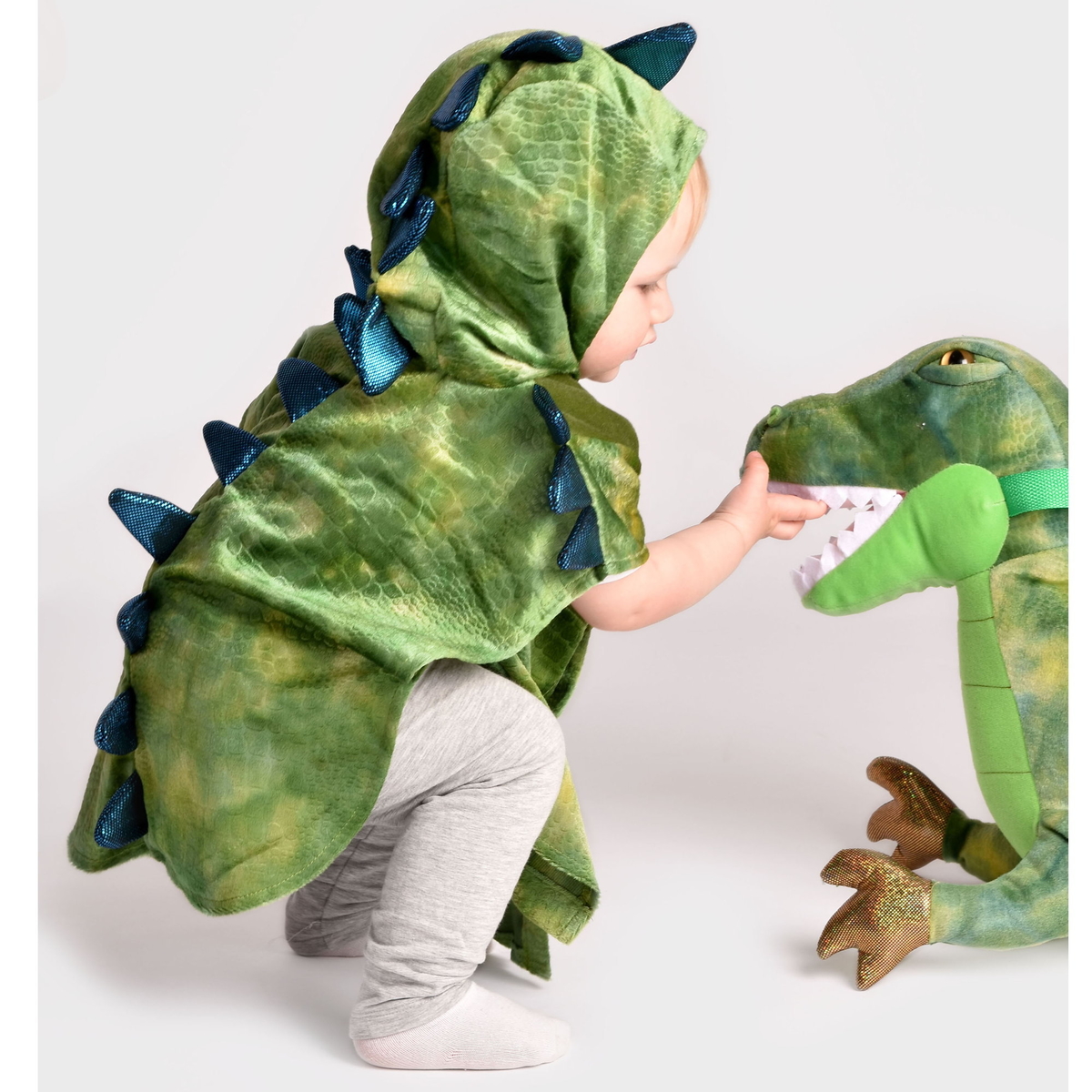 dramatiker Radioaktiv skuffet Drage-dinosaur-kappe (2-4 år)