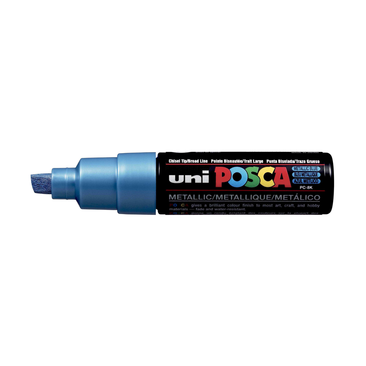 Posca PC8K Metallic Blue 880 (8 mm broad tip / chisel)