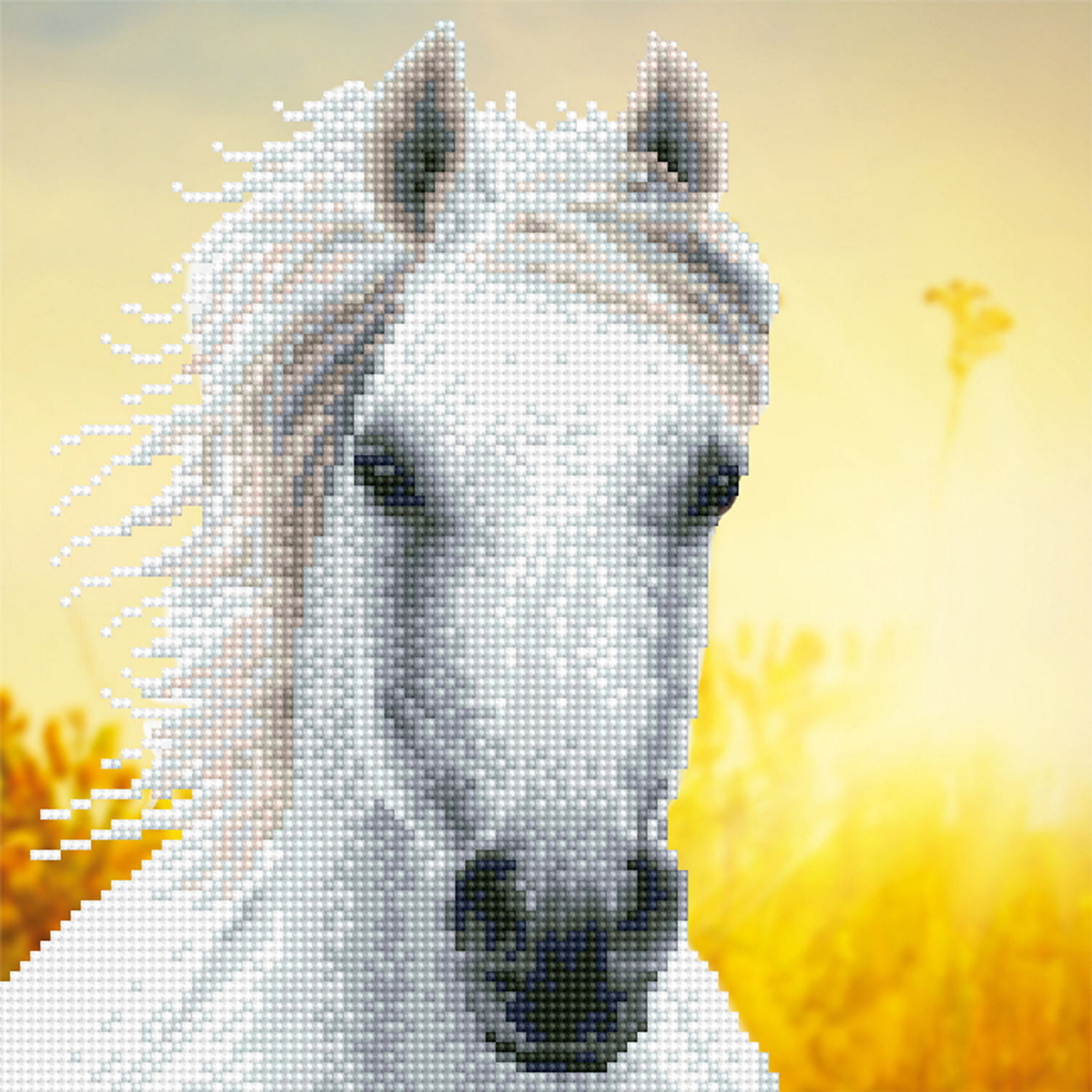 Diamond Dotz White horse