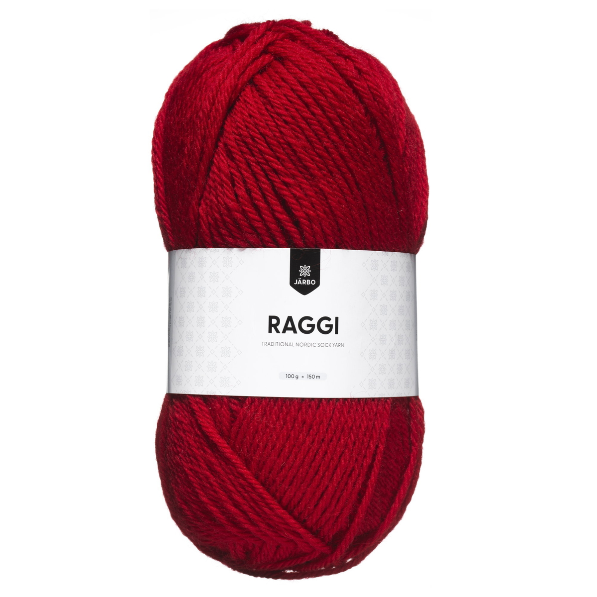 Garn Järbo Raggi 100 rød – Red 1511
