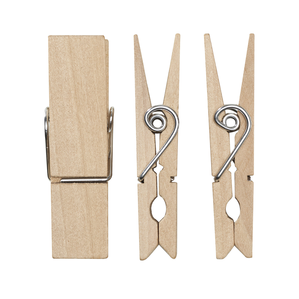 Jumbo wooden clothes pegs, 9 p