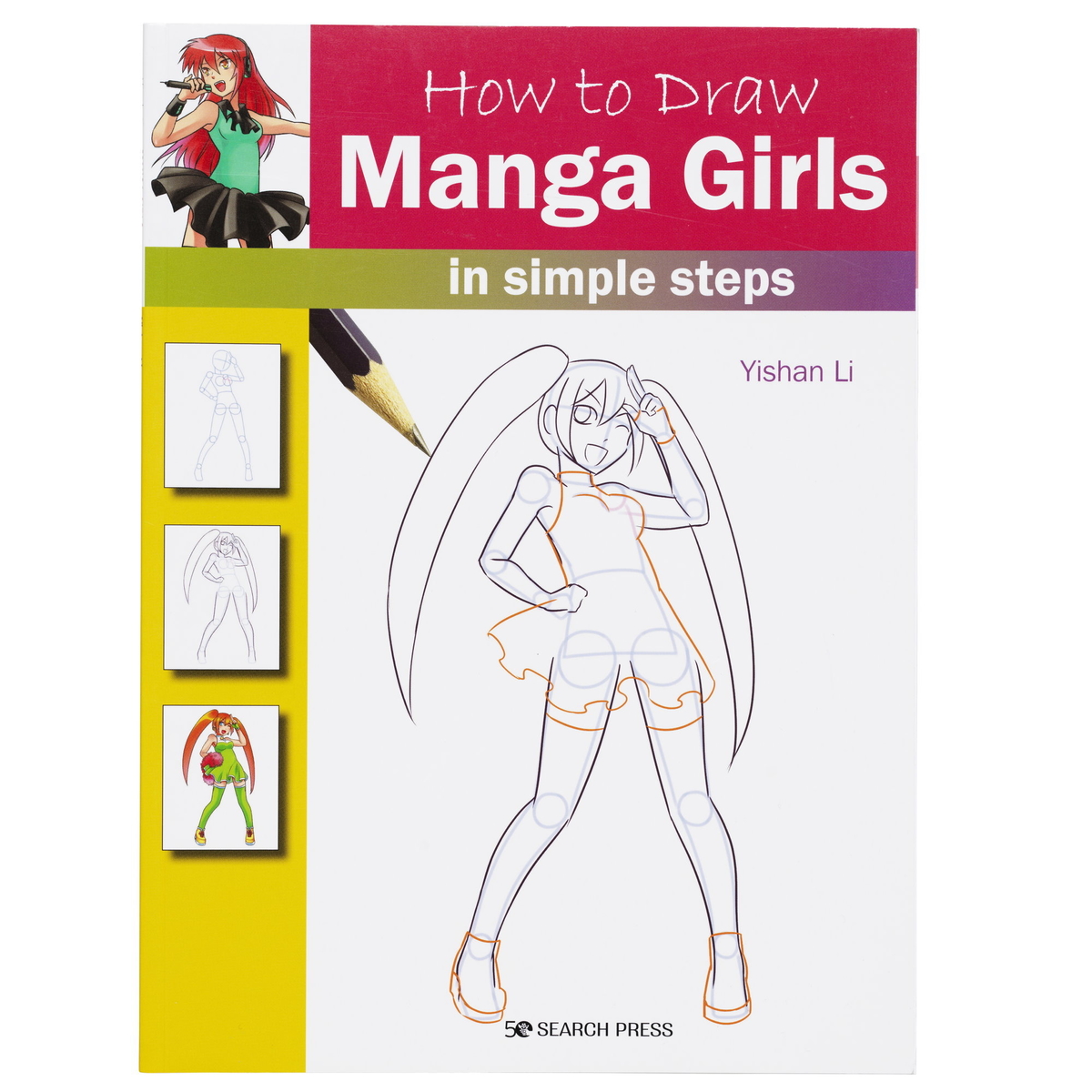 How to draw manga girls in simple steps, av Yishan Li | Panduro