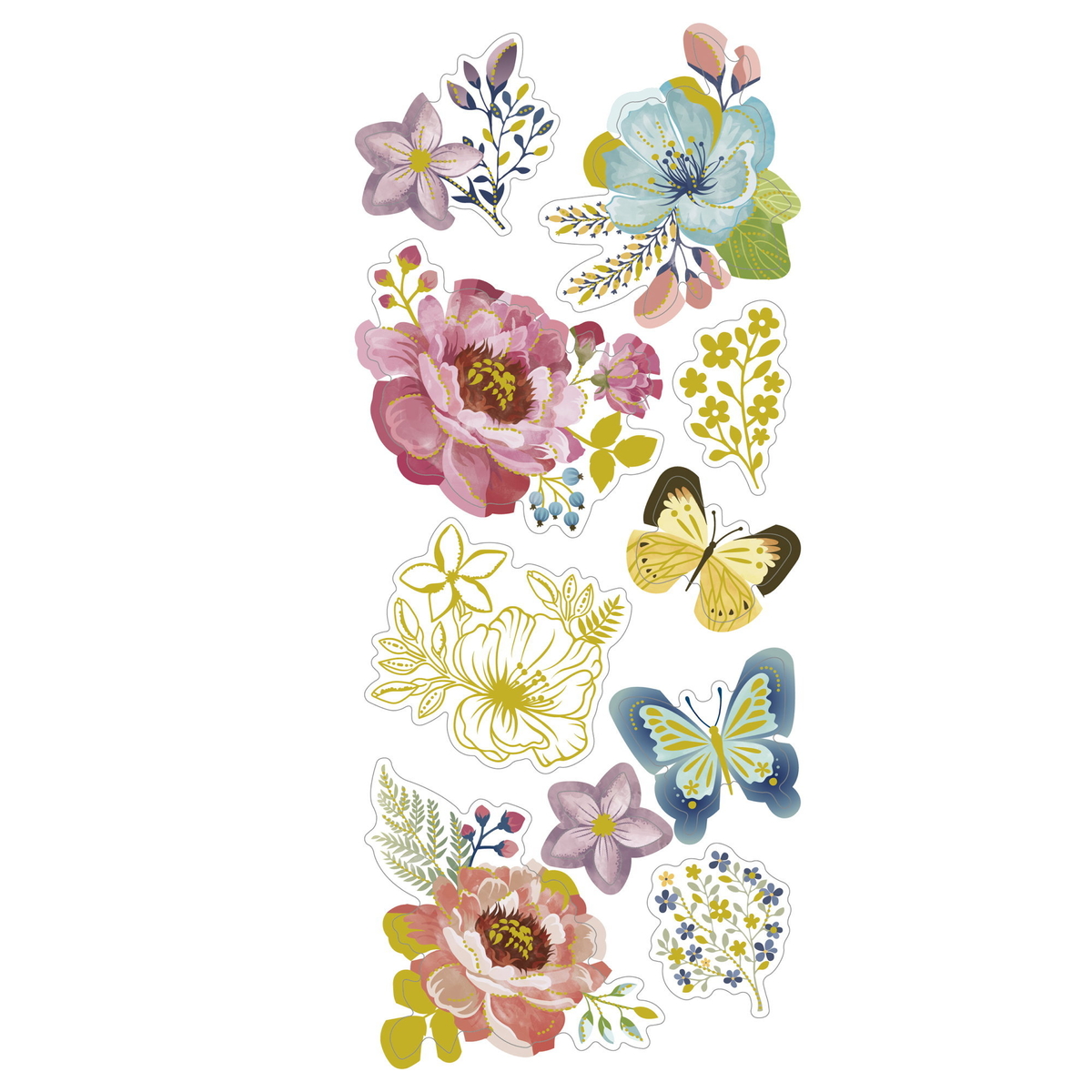 Stickers 10p blommor & natur | Panduro