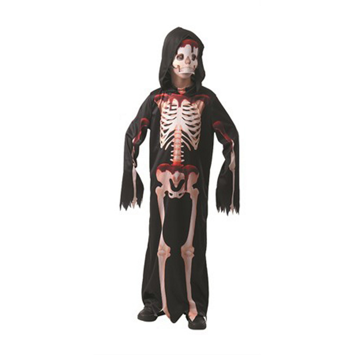 Drakt Med Blodig Skjelett Kostyme Til Halloween Og Karneval Fra 8 10 r Drakt Med Blodig Skjelett Kostyme Til Halloween Og Karneval Fra 8 10 r