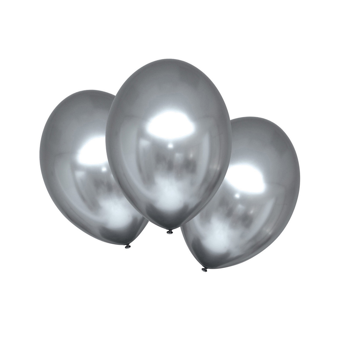 70 guld chromé latexballonger 6-pack main image 1