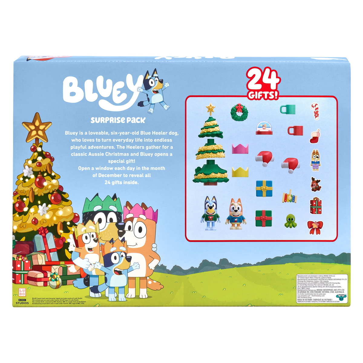 BLUEY - Blueys Minifiguren Adventskalender - 24 Bluey verrassingen