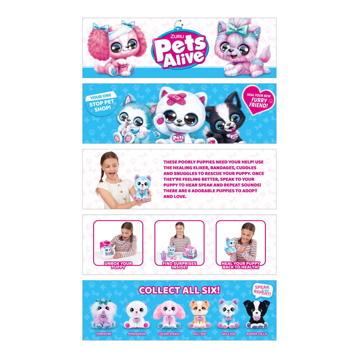 Pets Alive Pet Shop Surprise S3 Puppy Rescue Surprise