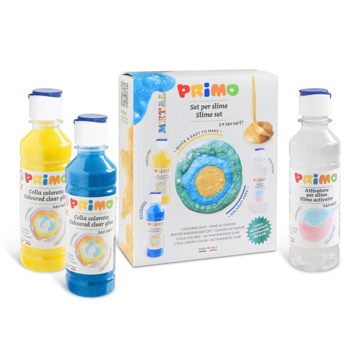 Liquide Activateur Slime 240ml Morocolor PRIMO Activateur Pour Slime 240 Ml - Formule Lavable Facile à Utiliser Pour Slime Visqueux Et Collant Parfait