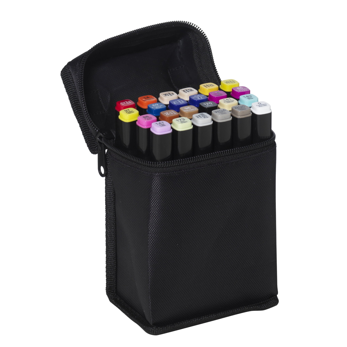 Panduro Colour Marker Basic 24 – twintip-markers med rund & snedskuren ...