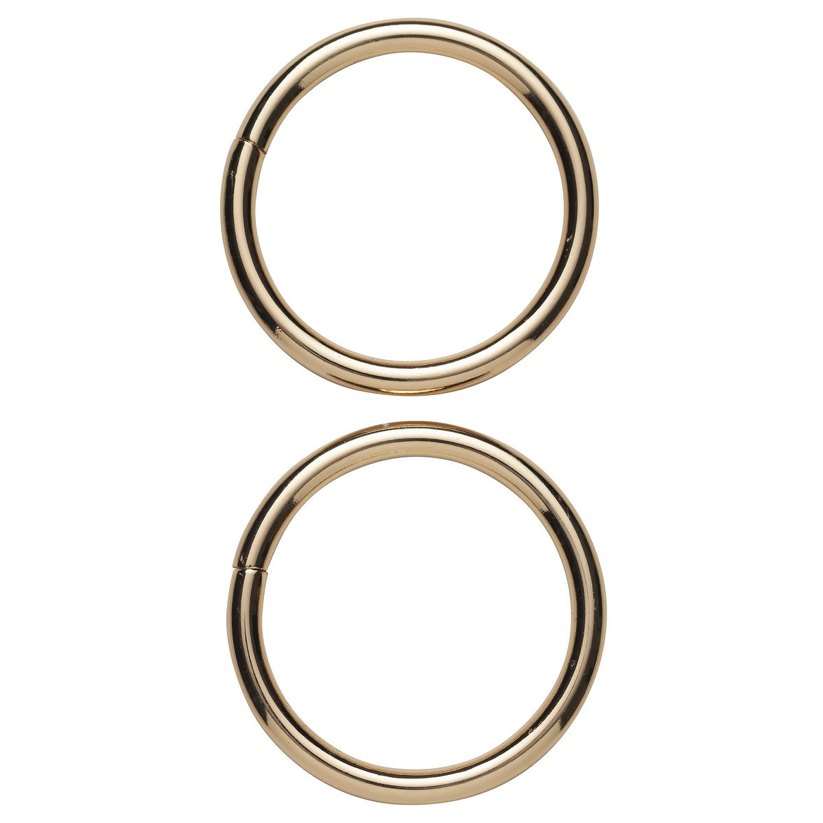 Ringar Ringöglor O-ringar av metall, guldfärgade, Ø4 cm. 2 st. | Panduro