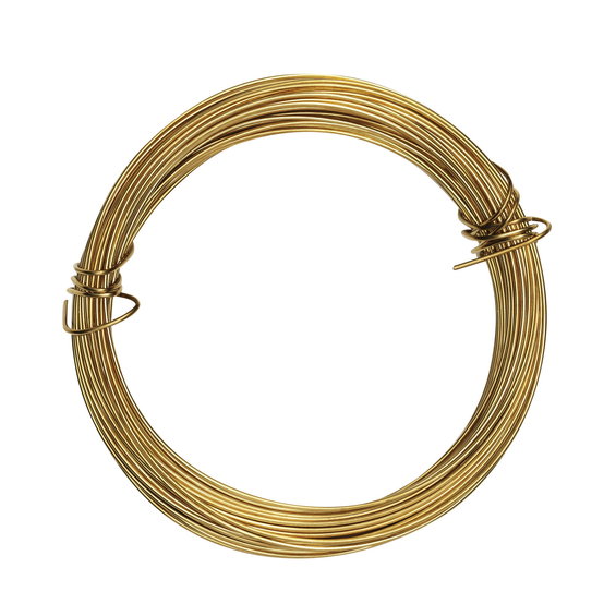 Smyckestråd 0,4 mm tjock, 6 m lång – guldfärgad