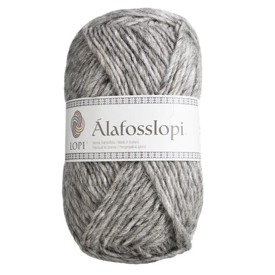 Grudge Bøde Tørke Garn Istex Alafosslopi 100 g grå – 0056 Ash heather