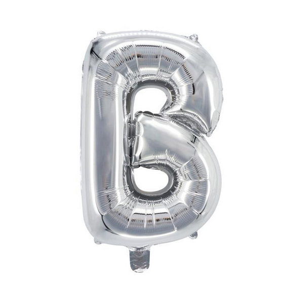 Letter Balloon J Silver 32 Cm