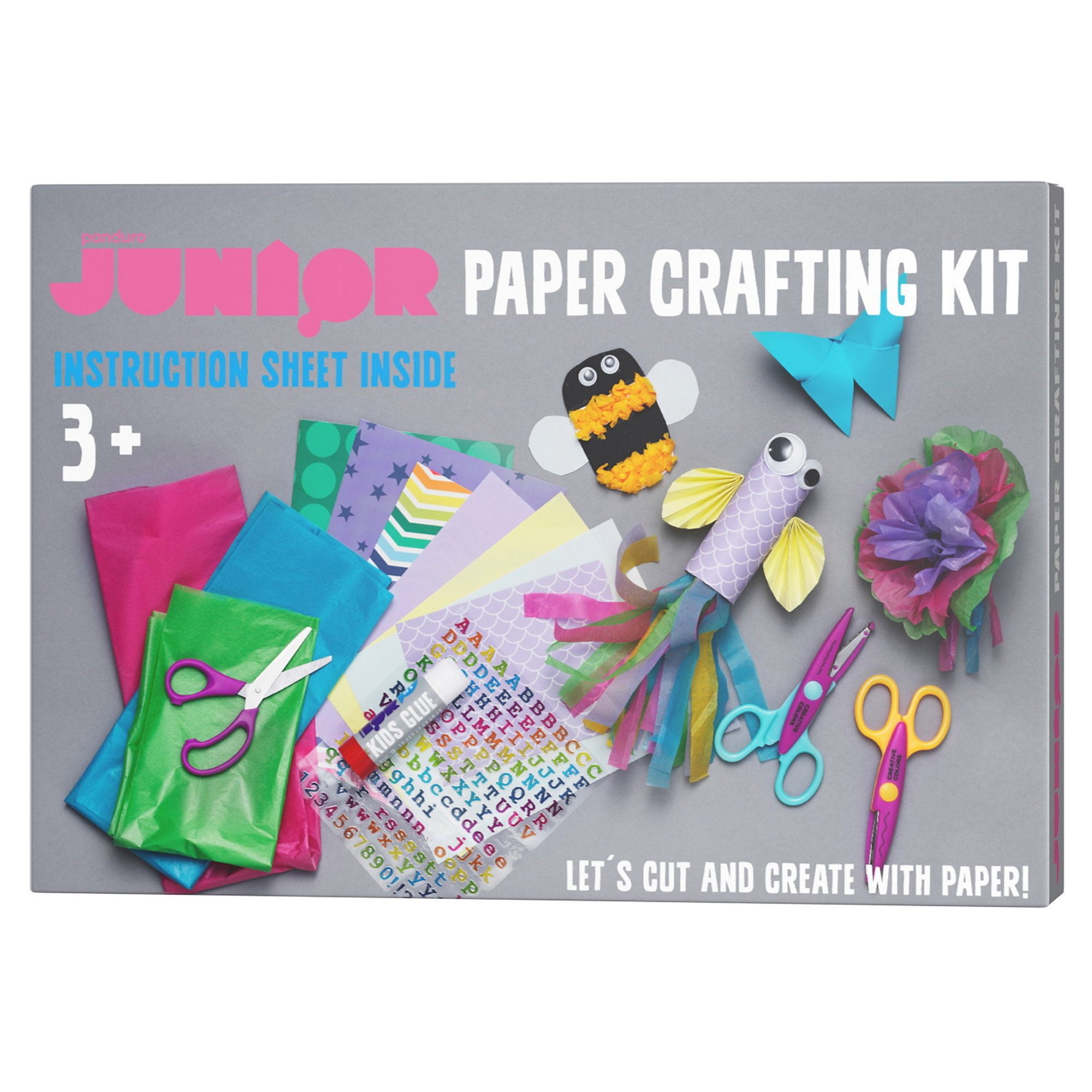 Barn Ritor Papper DIY-Kit Papperspyssel – allt för barn som vill vika, klippa & skapa med ...