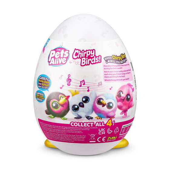 Pets Alive Chirpy Birds S1 – fuglene som synger og taler | Panduro