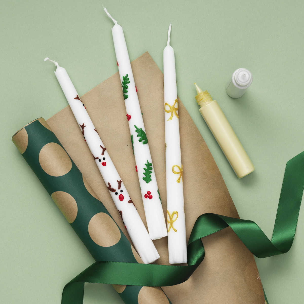 Måla egna juliga ljus