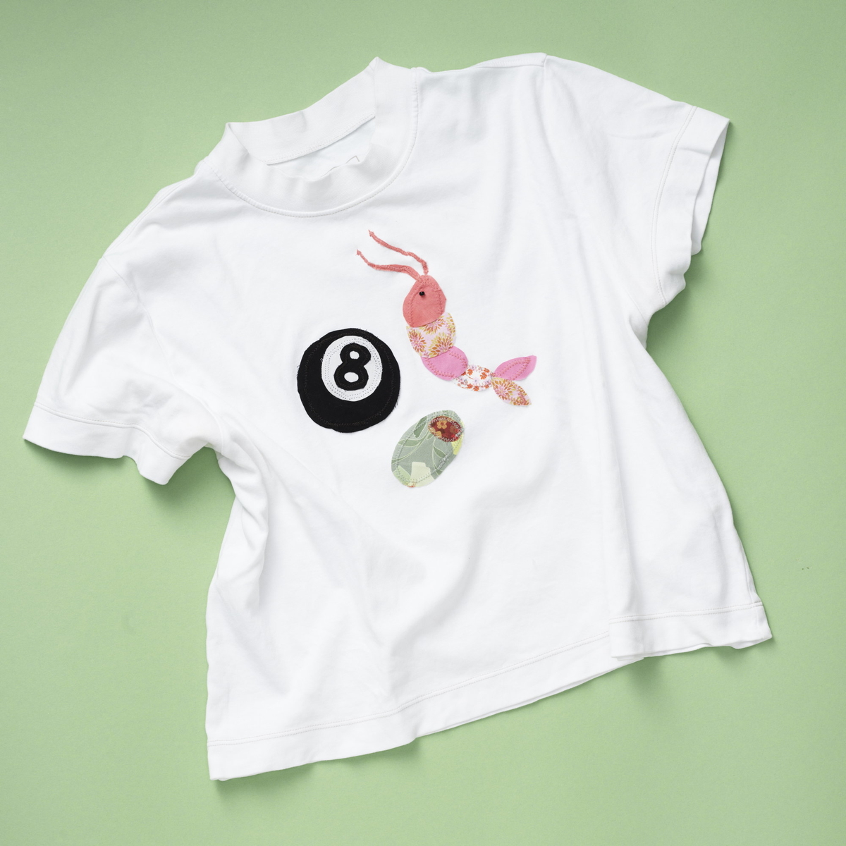 Designa en t-shirt med patchwork