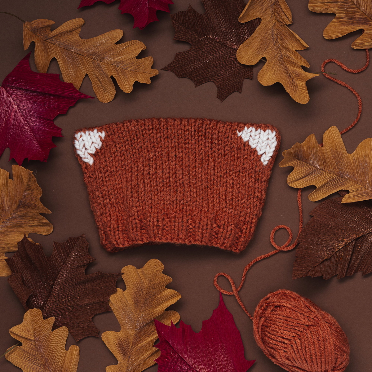 Sticka en söt rävmössa