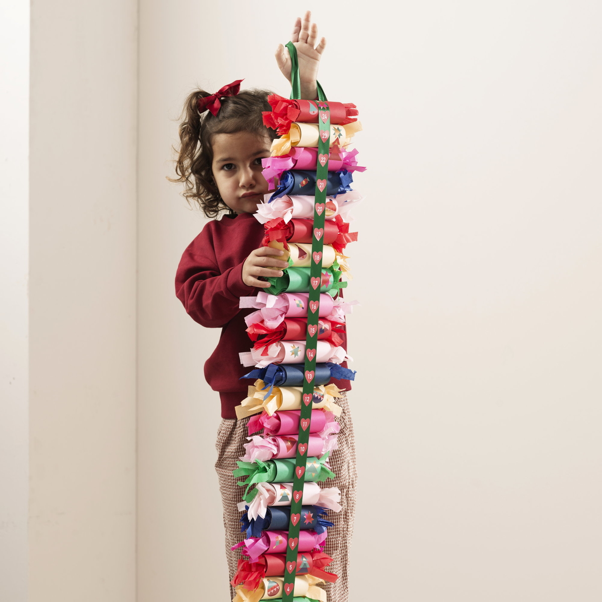 Gör en adventskalender av toarullar