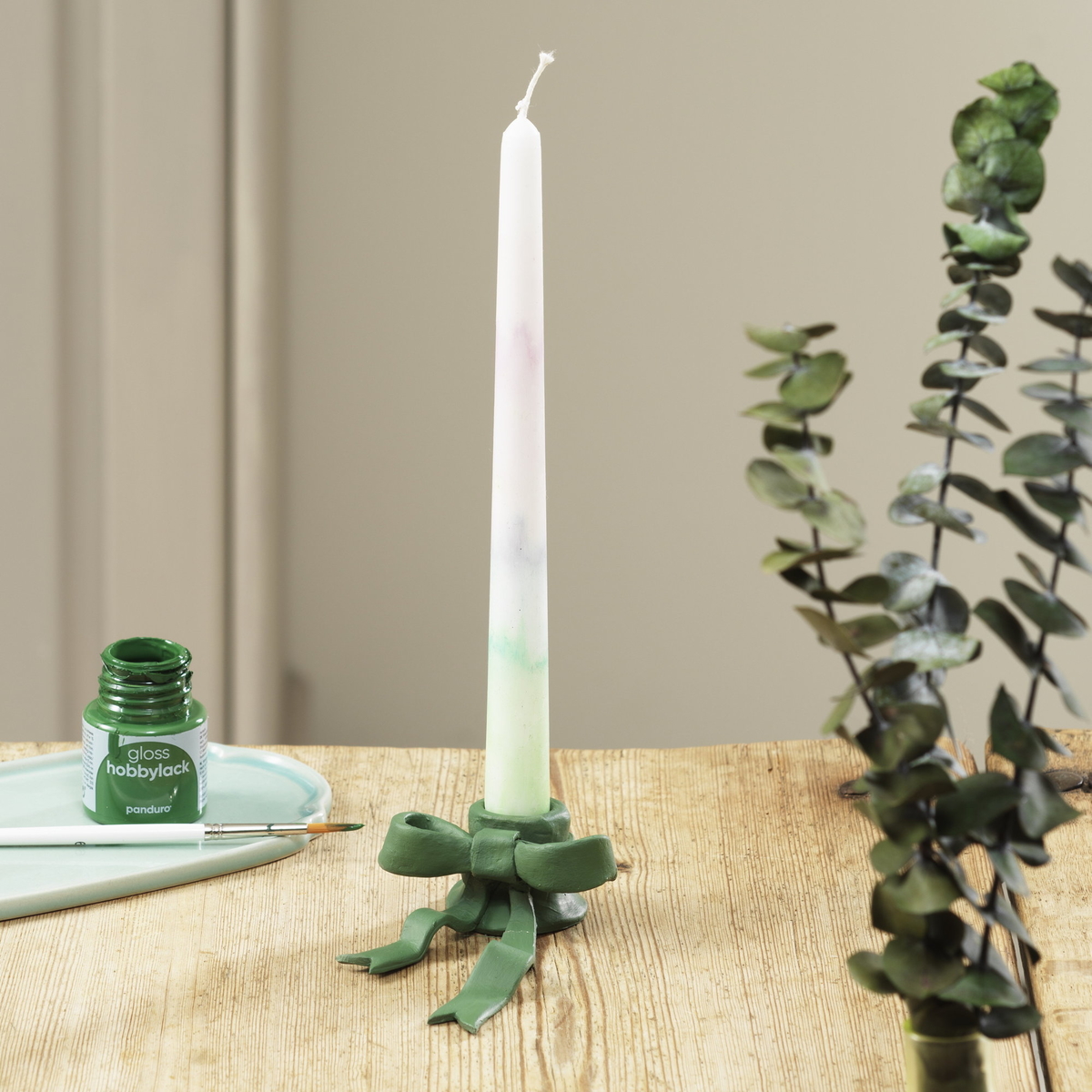 Gör en rosettljusstake i lera