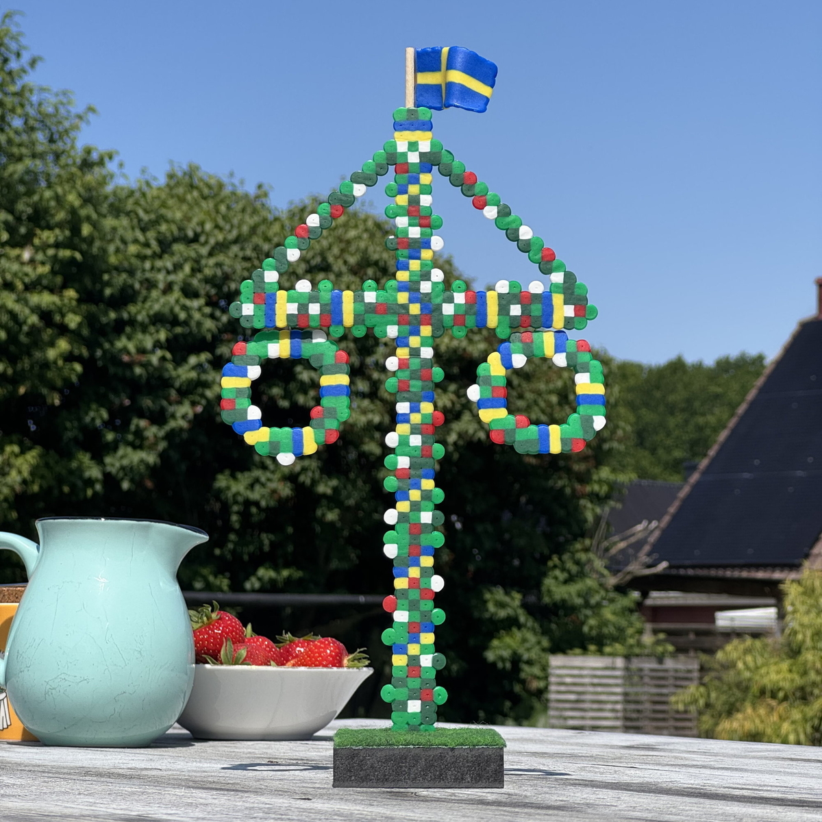 Pärla en midsommarstång