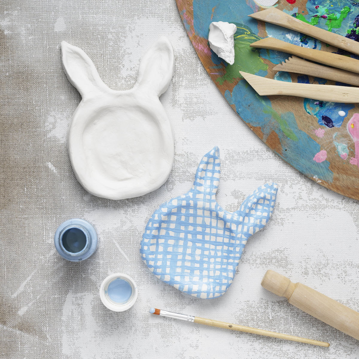 Form kaninfat i leire