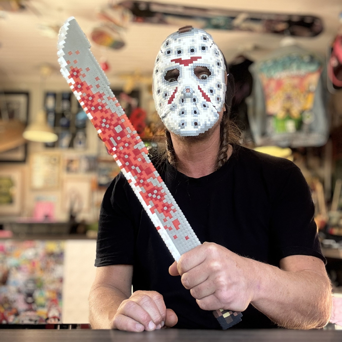 Pärla en egen halloweenmask