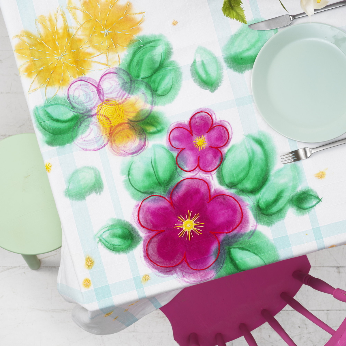 Förvandla en duk med konst