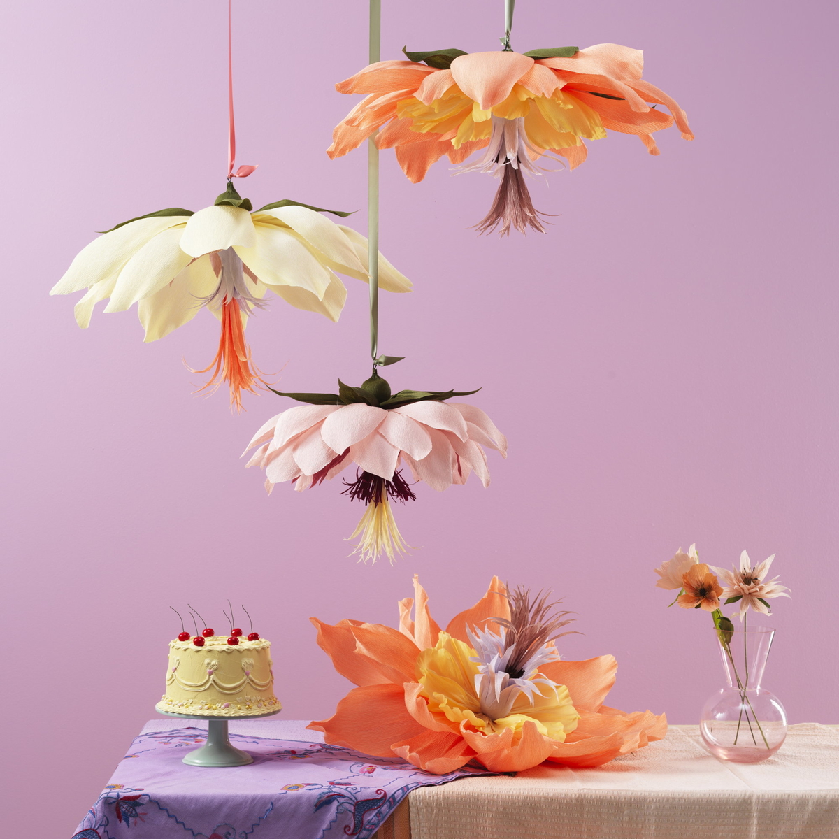 Gör en stor pappersblomma