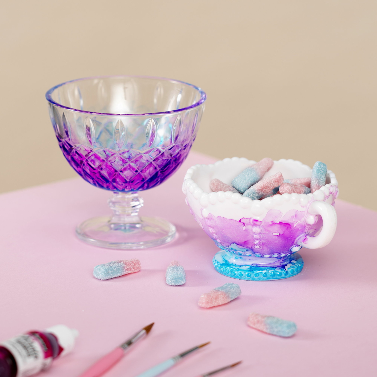 Måla glas & porslin med Alcohol Ink