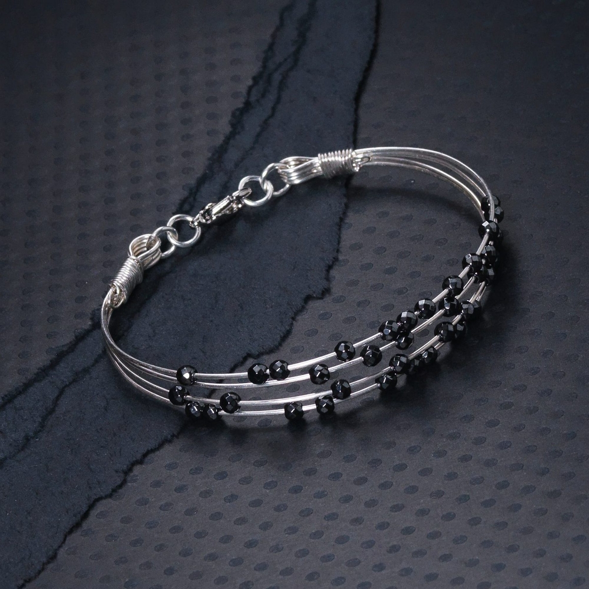 Stylish silver bracelet