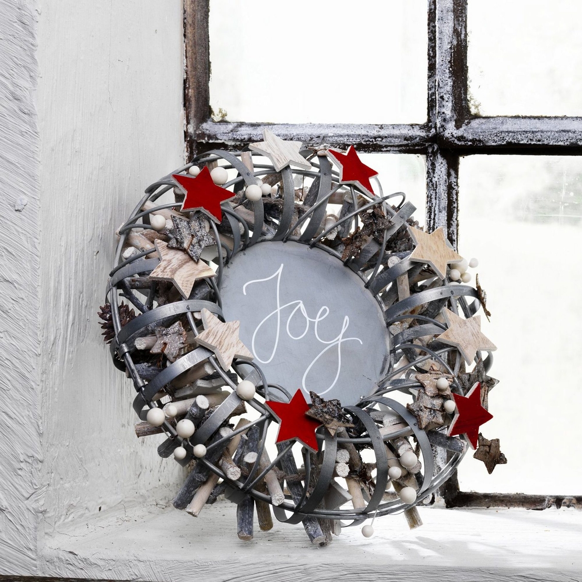 Openable wreath with stars