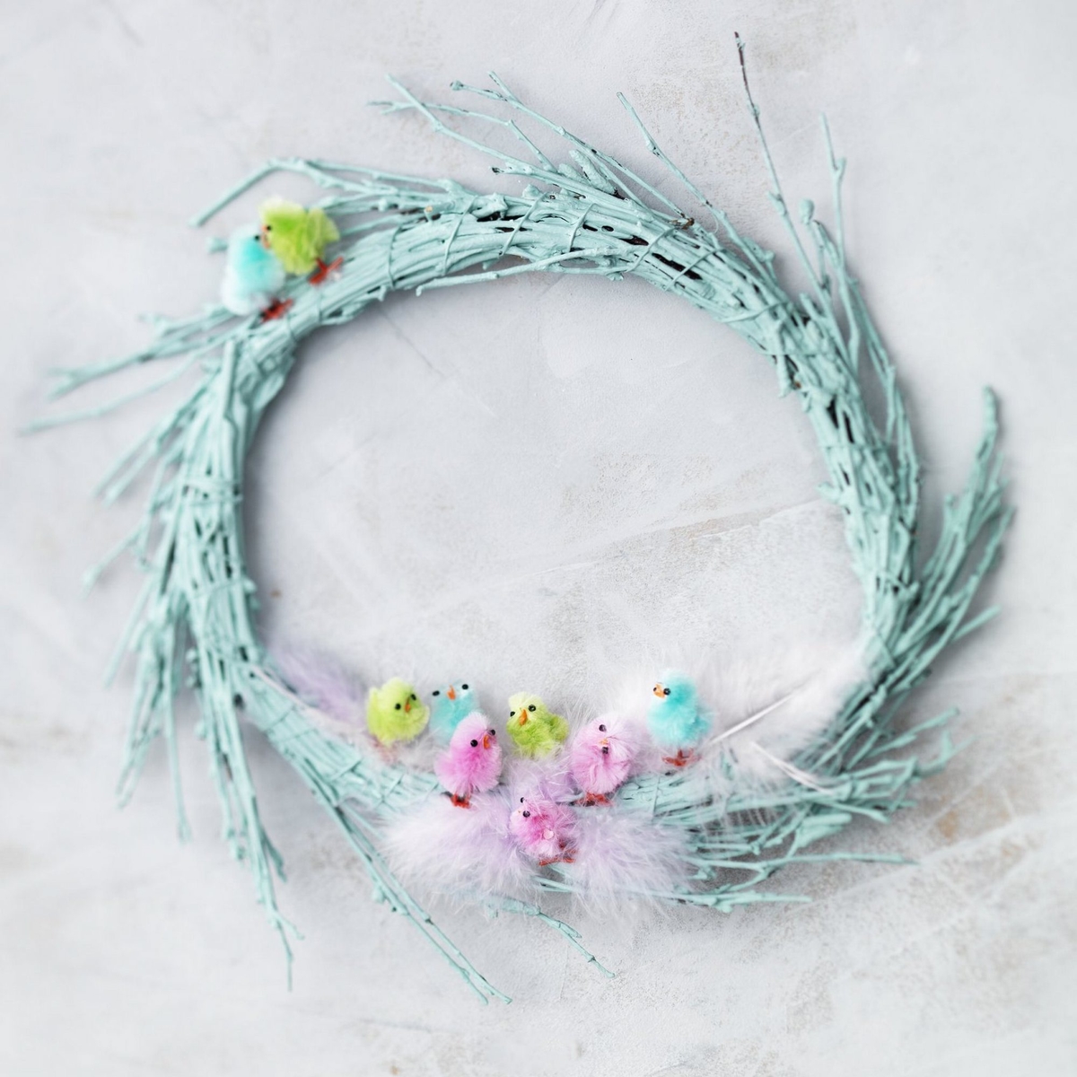 Craft a colourful wreath