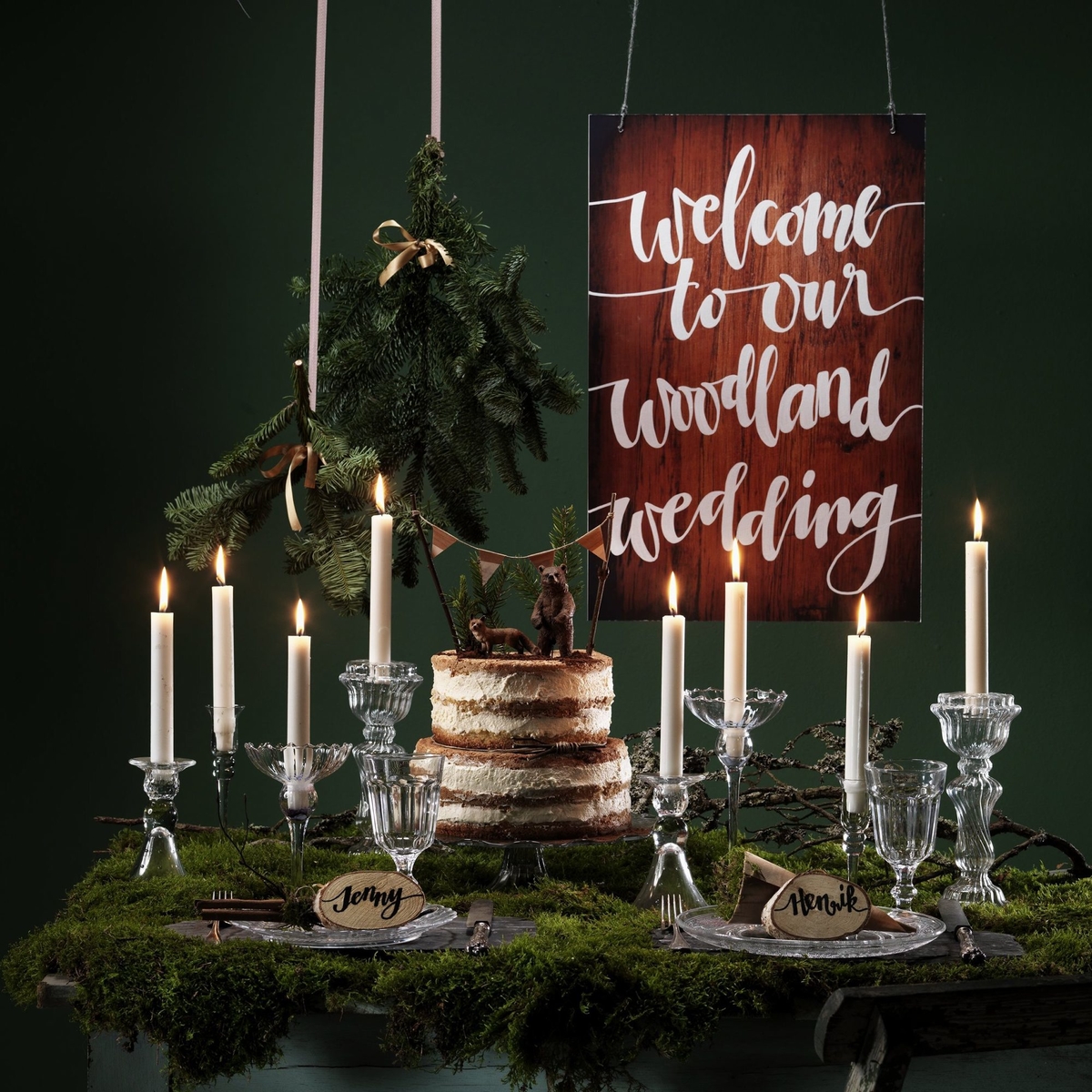 Forest-themed wedding