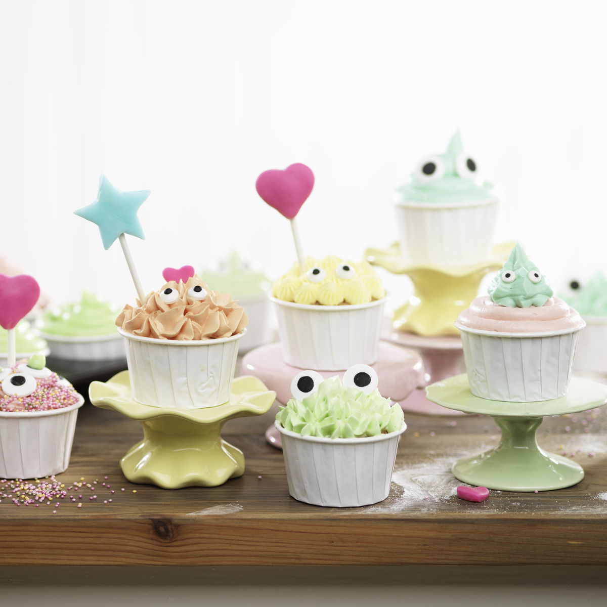 Sjove cupcakes