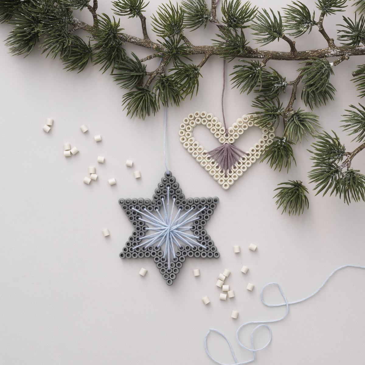 Make beaded Christmas tree ornaments