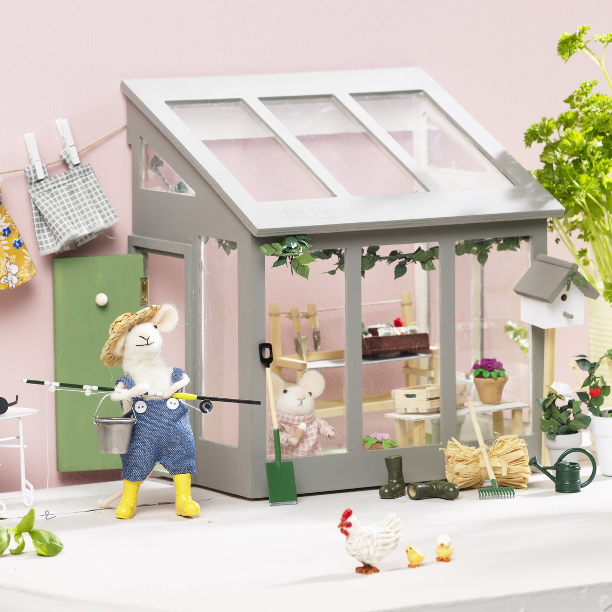 Build a miniature greenhouse