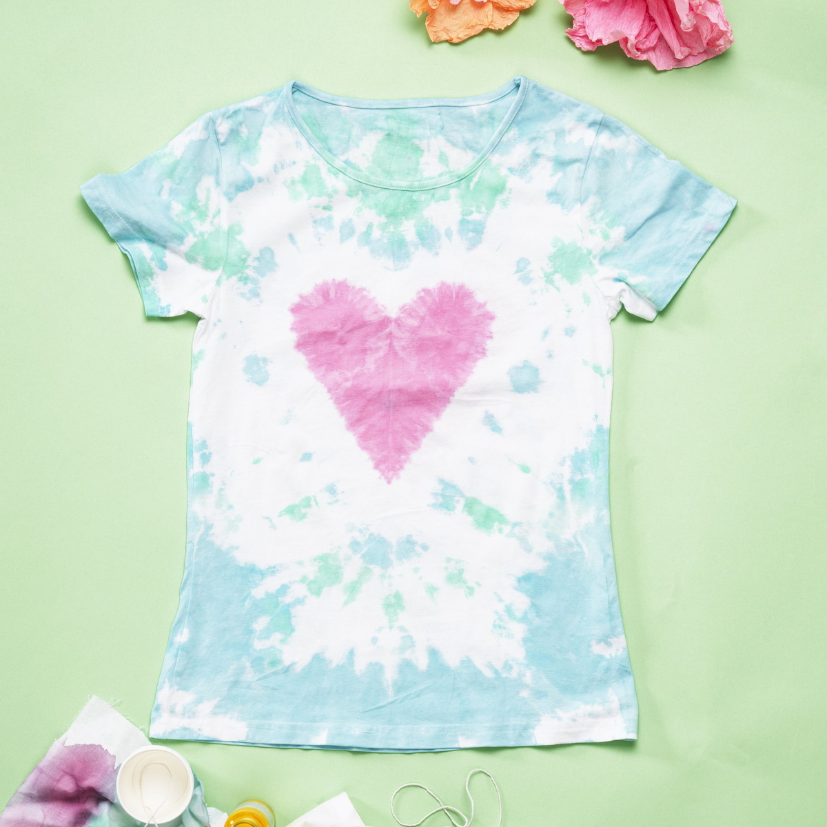 Tie-dyed heart