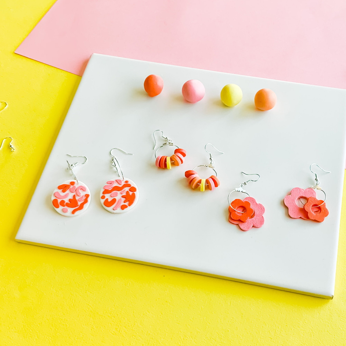 Free online workshop, 27 April: Colourful Fimo clay earrings