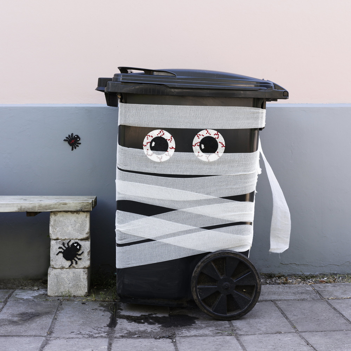 Förvandla soptunnan till en mumie