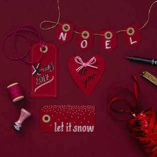 Handwritten Christmas gift labels