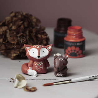 Sculpt adorable forest animals in clay
